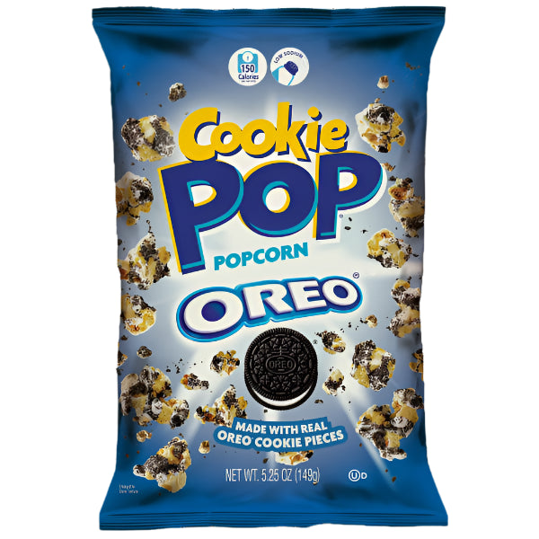 Offers a delightful fusion of crunchy popcorn and the iconic Oreo cookie flavor