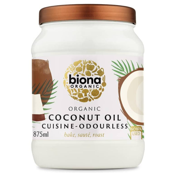 Pure, cold-pressed coconut oil, ideal for cooking, baking, or skincare.
