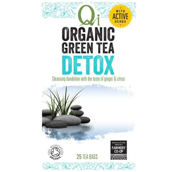 An organic herbal tea blend designed to support natural detoxification and promote overall vitality.