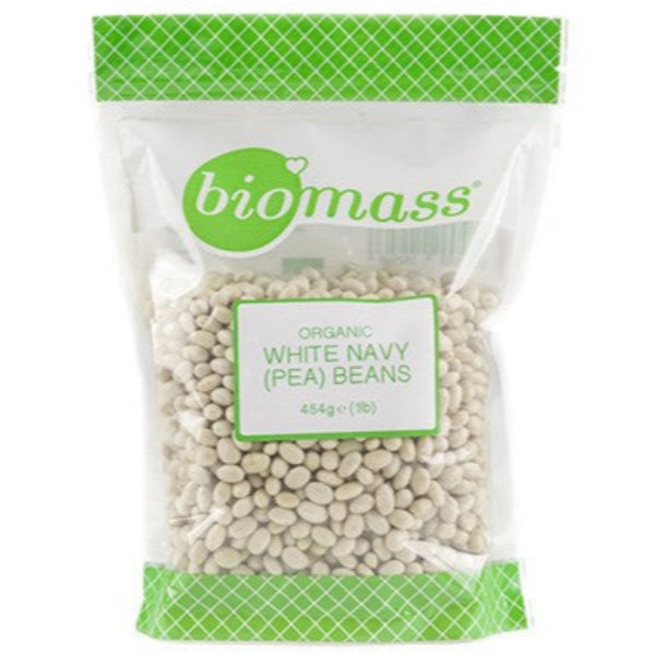 Tender, protein-rich organic navy beans with a mild flavor, ideal for soups and stews