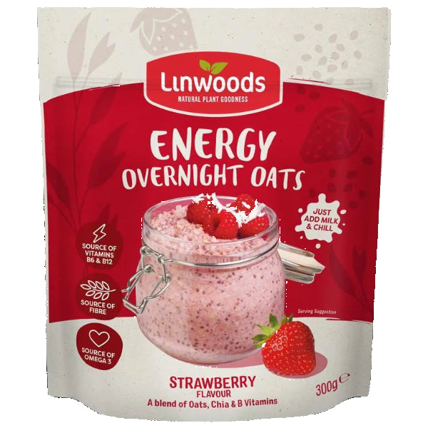 Deliciously convenient, combines oats, seeds, and strawberry flavor for a nutritious, ready-to-eat breakfast.