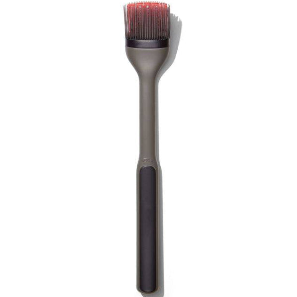 Grilling basting brush with heat-resistant bristles for even sauce and marinade application