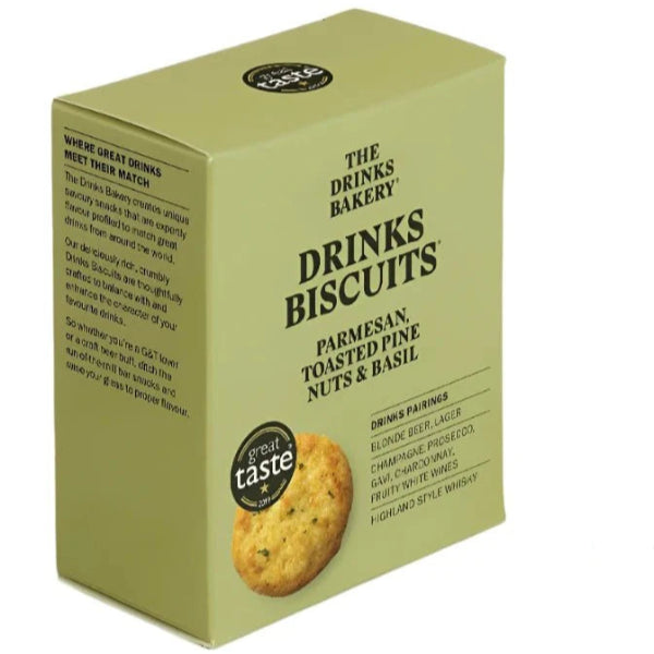 Savory biscuits infused with Parmesan, crunchy pine nuts, and aromatic basil.