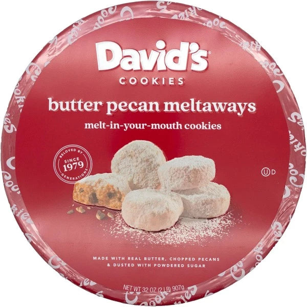 David's Butter Pecan Meltaways , 32 oz