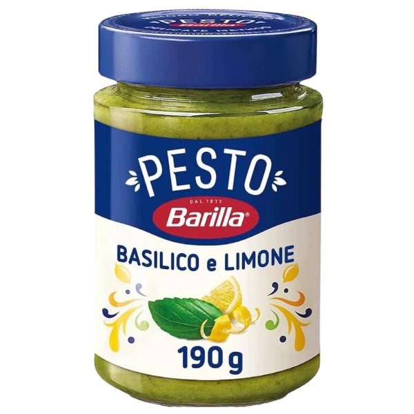 Fresh basil and zesty lemon combine in a creamy, flavorful pesto perfect for pasta, sandwiches, or dipping.
