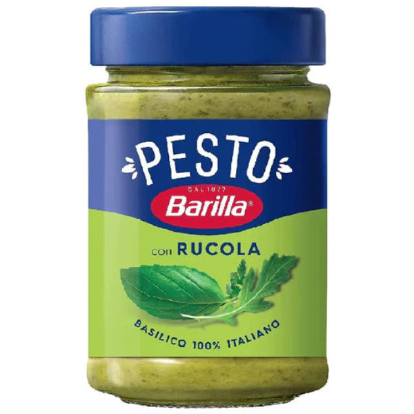 Classic Genovese basil blended with peppery arugula for a fresh, aromatic pesto perfect for pasta