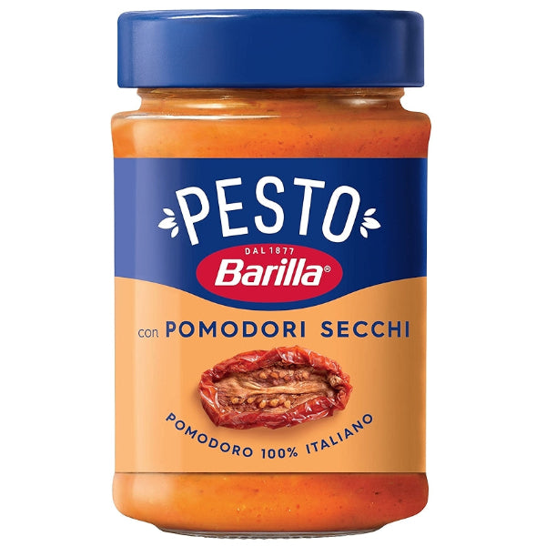 Rich sun-dried tomato sauce with a savory, slightly tangy flavor, perfect for pasta, sandwiches, or dipping.
