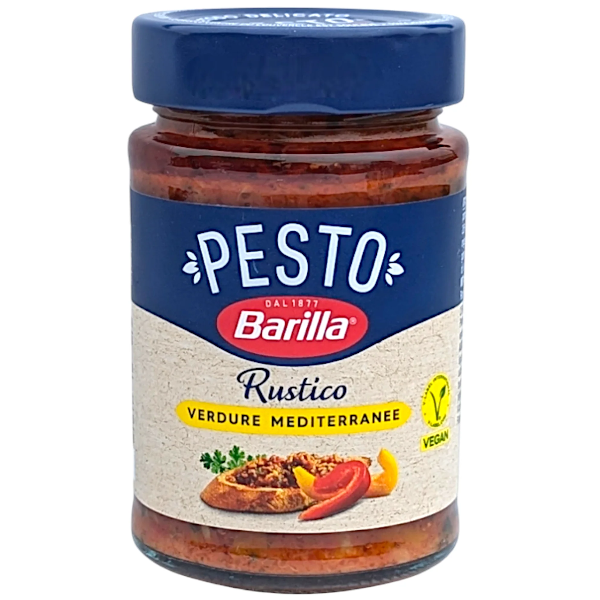 A rustic blend of Mediterranean vegetables and herbs, delivering a rich, savory flavor perfect for pasta and more.