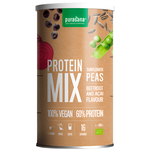 Nutritious 400 g organic plant protein mix, ideal for shakes, smoothies, and healthy living.