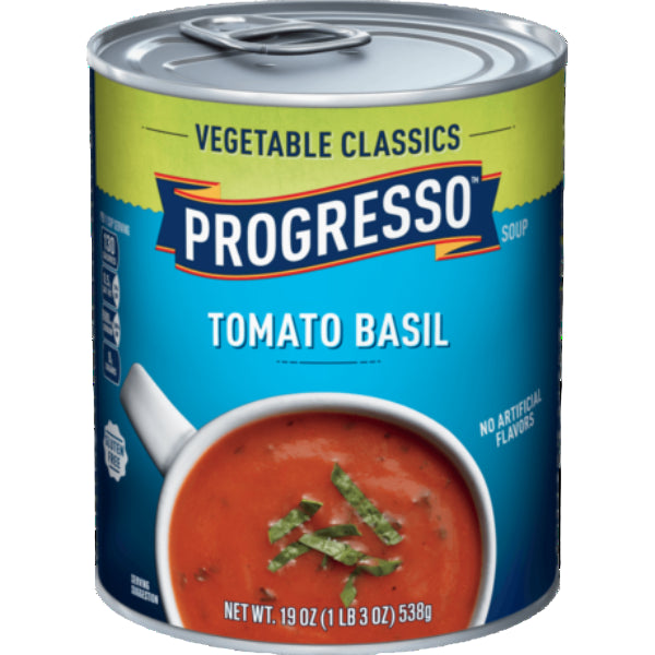 Classic tomato basil soup, rich and savory with garden-fresh vegetables and aromatic herbs.