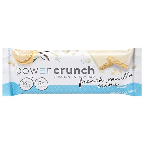 A crispy, layered bar with smooth French vanilla flavor and a protein-packed punch.
