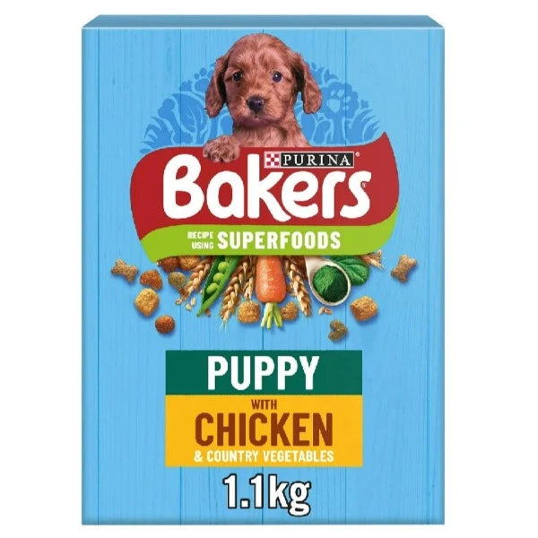 Bakers Puppy Food Chicken & Veg, 1.1Kg (BB: 30-03-2024)