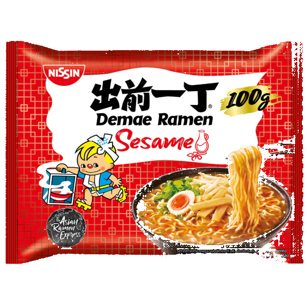 Quick-cooking instant noodles with a rich, nutty sesame flavor, perfect for a tasty and convenient meal