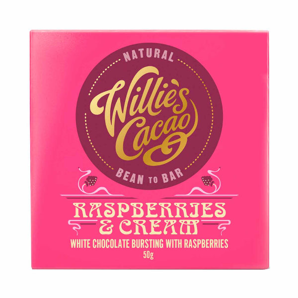 Combines smooth, creamy white chocolate with tart, juicy raspberries for a sweet and fruity indulgence.