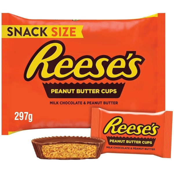 Reese’s Peanut Butter Cups snack-size biscuits, perfect for sharing or on-the-go treats