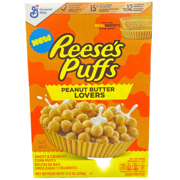 Combines chocolate and peanut butter-flavored puffs for a rich, indulgent breakfast experience