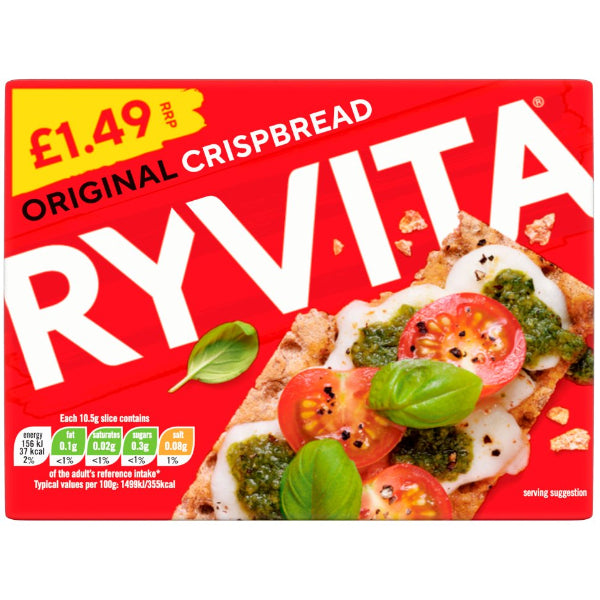 Crispy wholegrain crispbread for a light and healthy snack.