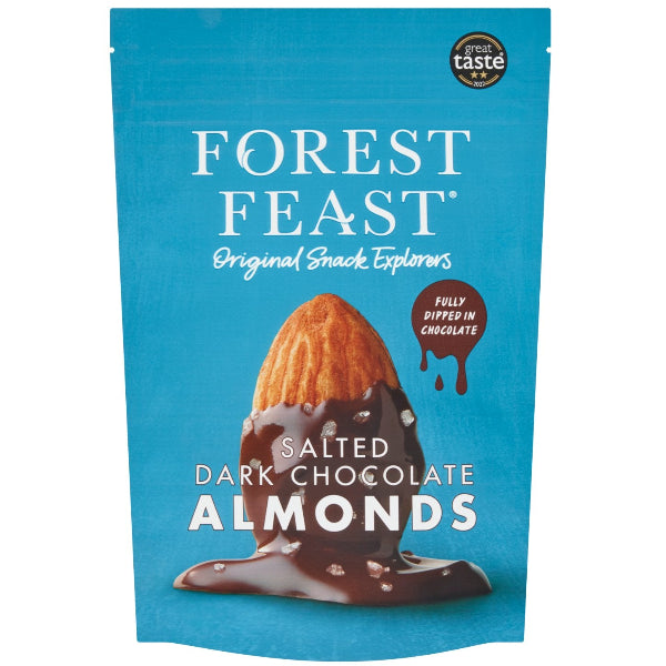 Combines crunchy almonds with rich dark chocolate and a touch of sea salt for a perfectly balanced, indulgent snack.