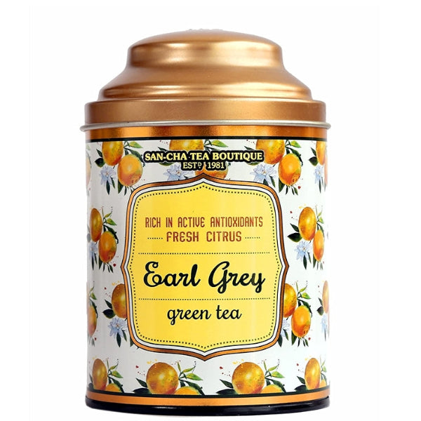 Aromatic loose-leaf green tea infused with bergamot for a classic Earl Grey twist.