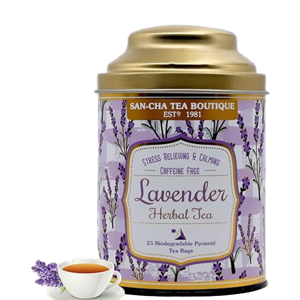 Soothing herbal tea infused with lavender for relaxation and a calming aromatic experience.