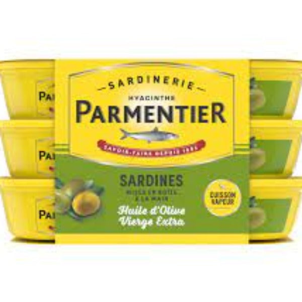Parmentier Sardines In E.V.O.O Canned, 3x55g