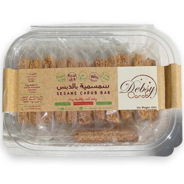 A nutritious bar combining the nutty crunch of sesame with the rich, natural sweetness of carob.
