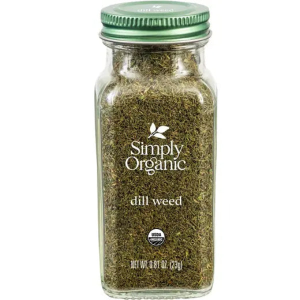 Aromatic, delicate dill leaves that add fresh, herbaceous flavor to salads, dressings, fish, and soups.