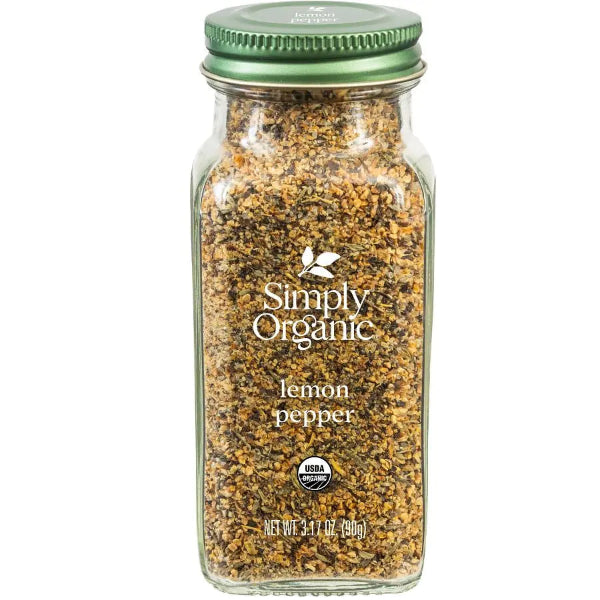 A bright, tangy blend of zesty lemon and bold black pepper, perfect for seasoning chicken, seafood, vegetables, and salads.