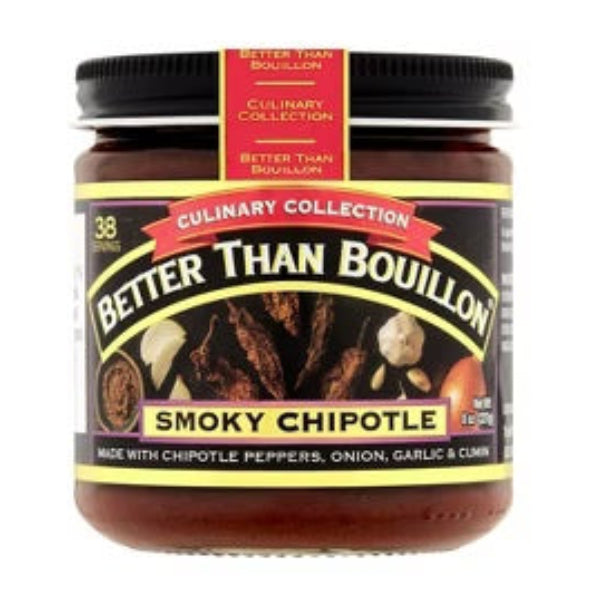 A bold, concentrated paste that adds rich, smoky chipotle flavor and gentle heat to soups, chilis, marinades, and sauces.