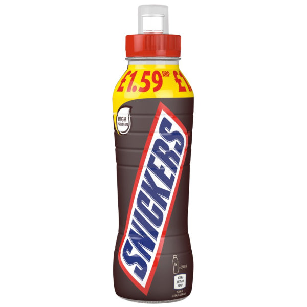 An indulgent beverage that captures the iconic flavors of a Snickers chocolate, caramel, and peanuts
