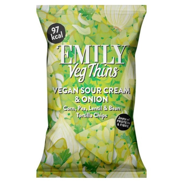 EMILY Vegan Thins Sour Cream & Onion 90g