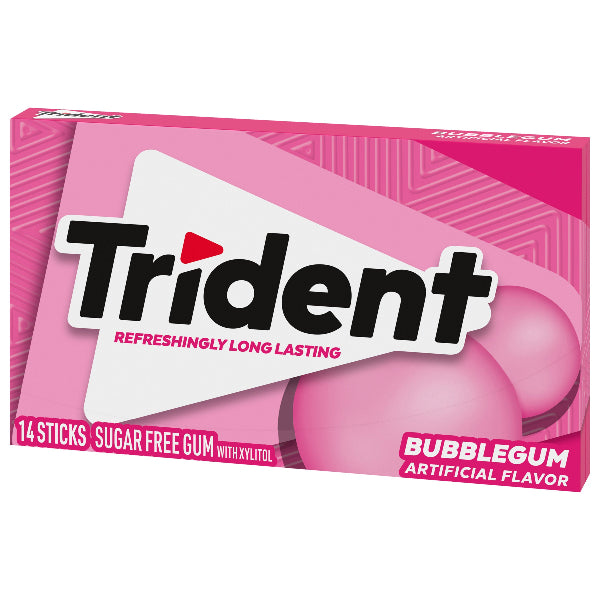 Sugar-free gum with the classic sweet bubblegum flavor, offering a fun and long-lasting chew.