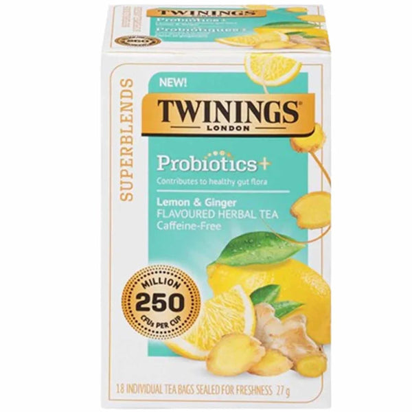 A soothing blend of lemon and ginger with added probiotics, designed to support digestive health and overall wellness.