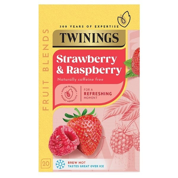 A sweet and tangy fruit infusion bursting with juicy berry flavors for a vibrant, caffeine-free delight.