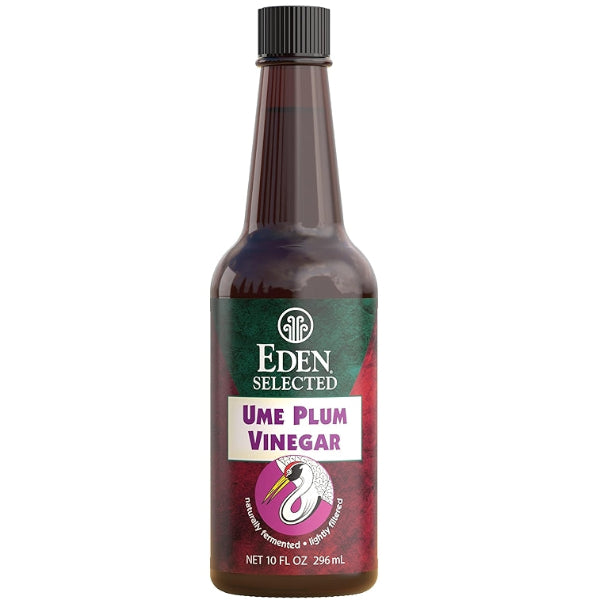 A tangy, slightly sweet Japanese-style vinegar made from ume plums, perfect for dressings, marinades, and sushi.