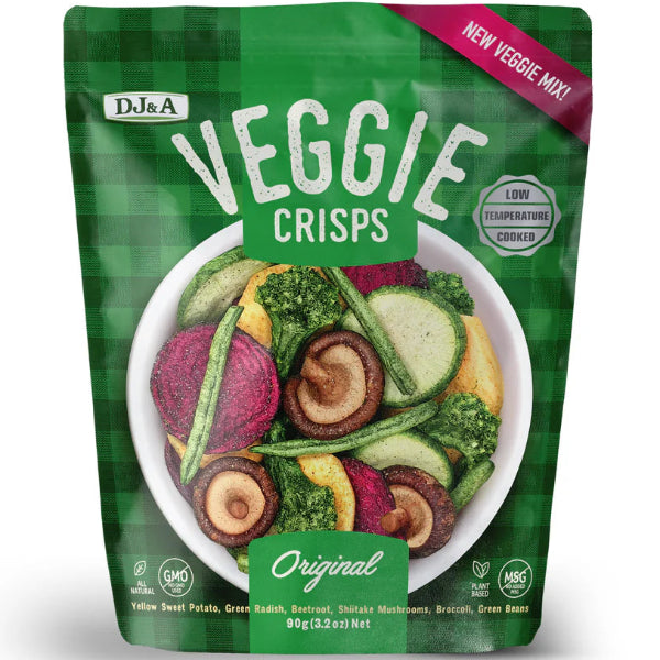 Light and crunchy vegetable crisps with a natural, savory flavor for a wholesome snack