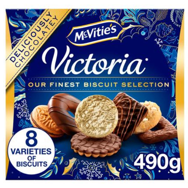 Assorted McVitie’s Victoria biscuits in a classic carton, ideal for sharing or gifting.