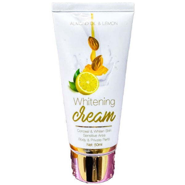 Gently brightens and evens skin tone while nourishing and moisturizing with natural almond oil and lemon extracts