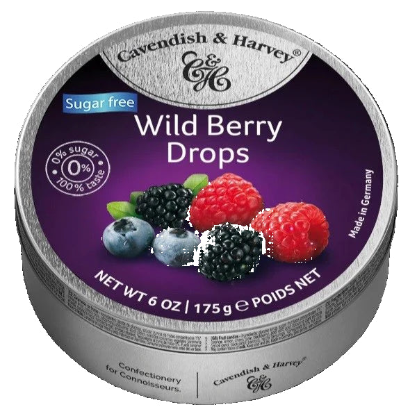A guilt-free treat packed with vibrant berry flavor in an elegant tin.