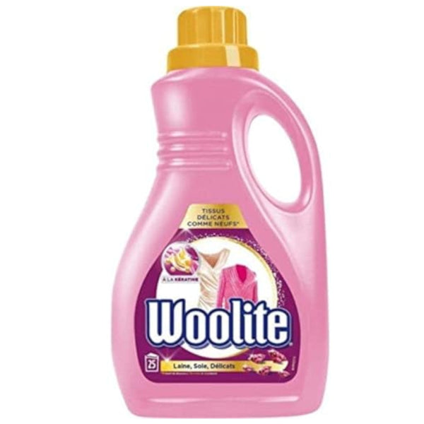 Gentle liquid detergent specially formulated to clean and protect delicate wool and silk fabrics
