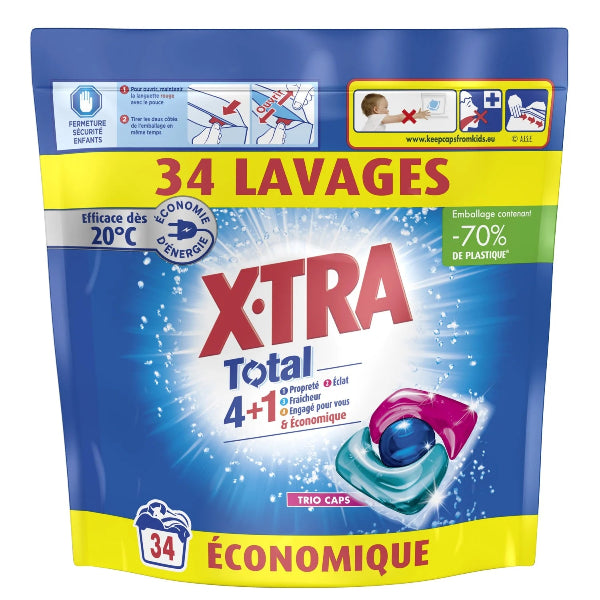 Powerful all-in-one laundry capsules combining stain removal, deep cleaning, and fabric care for fresh, bright clothes