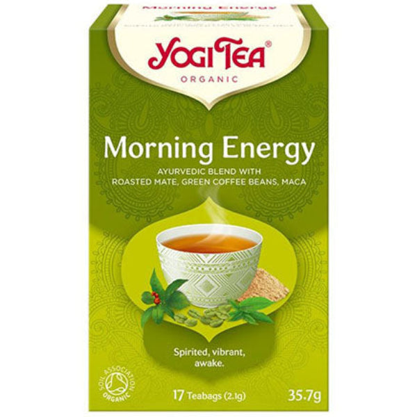 An invigorating organic tea blend that awakens your senses and energizes your morning naturally.