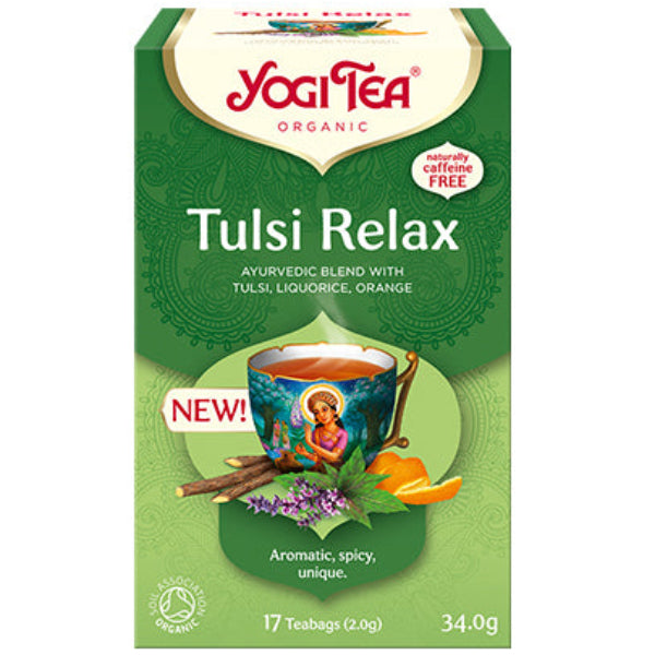 A calming organic tea with Tulsi, designed to help you relax and unwind naturally.