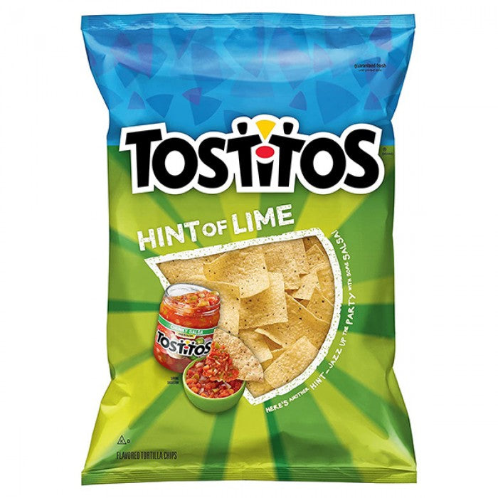 Tostitos Hint Of Lime Chips,10oz