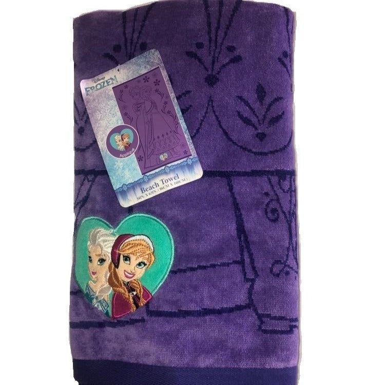 Disney Beach Towel Frozen Purple, 1 Pk/ 88x160 cm