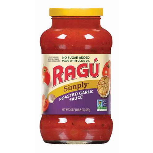 Ragu Simply Roasted Garlic Pasta Sauce, 24 oz