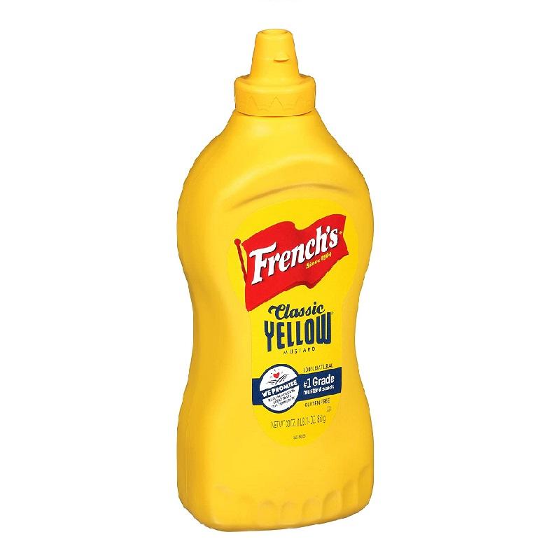 French's Gluten Free Yellow Mustard, 2x 30 oz