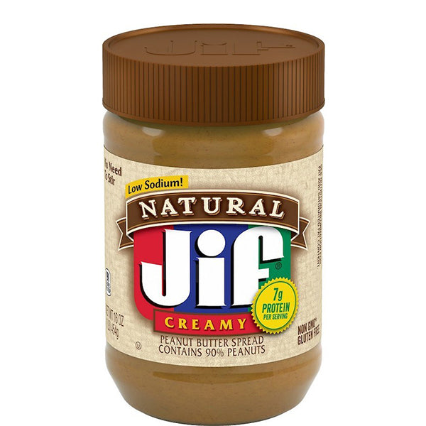 Jif Peanut Butter Creamy Natural, 16 oz