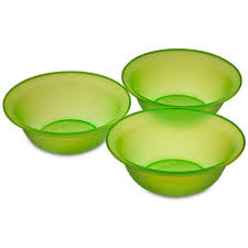 Sterilite Bowls 3 Set Green, 20 oz