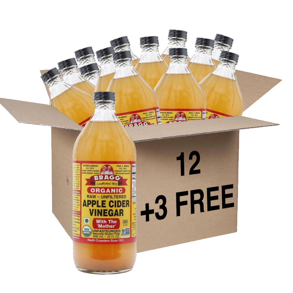 Bragg Organic Gluten Free Apple Cider Vinegar,12x 32 oz